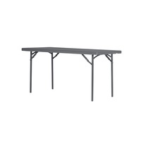 Masa XL 150, cu picioare metalice pliabile si blat din polietilena de mare densitate, protectie UV, culoare : gri