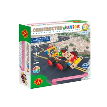Set constructie, Alexander, 74 piese metalice Constructor Steamer Locomotiva cu aburi Set constructie, Alexander, 74 piese metalice Constructor Steamer Locomotiva cu aburi