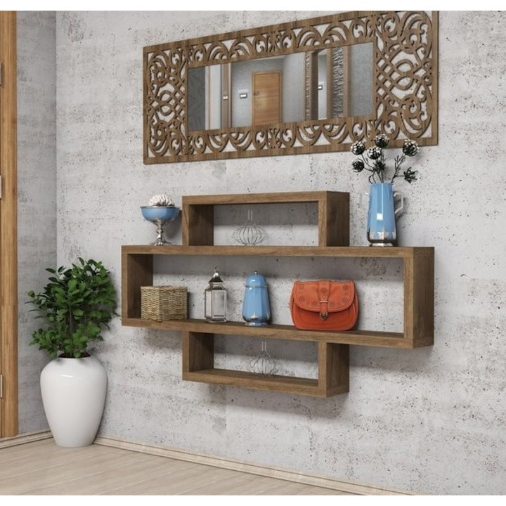 Raft de perete, Lotto Homs, nuc, 120 x 65 x 14 cm, PAL 18 mm