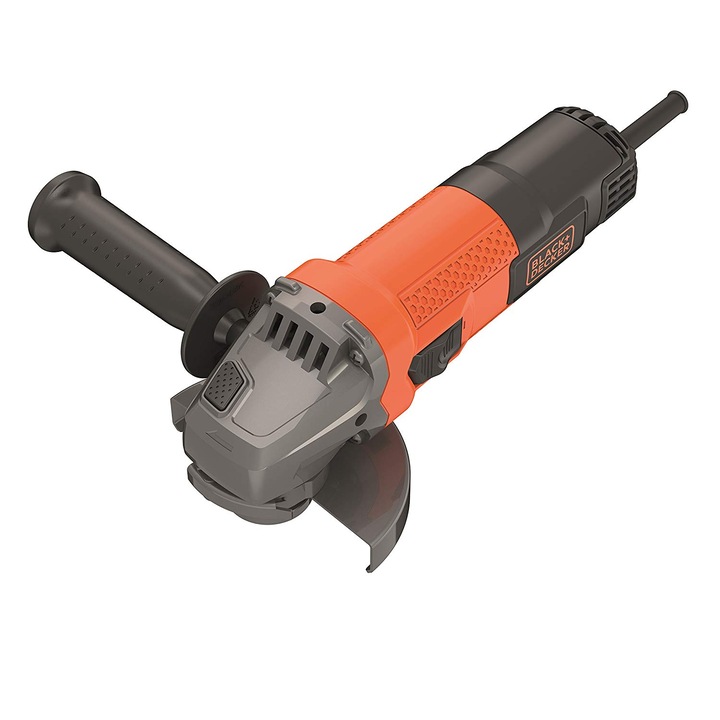 Polizor unghiular Black & Decker BEG110A, 750 W, 230V, M14 sistem prindere, 115 mm diametru disc, 12.000 RPM + 1 disc taiere