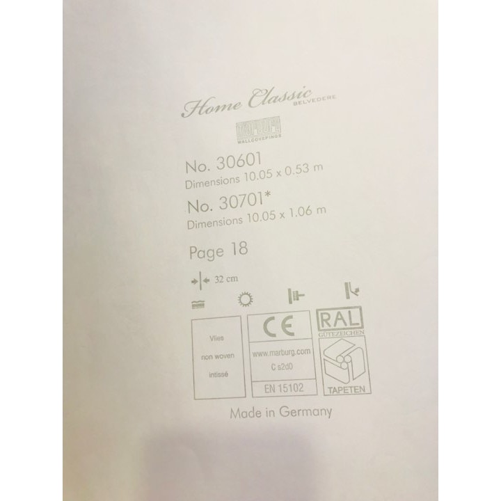 Tapet BELVEDERE , 30601, lavabil, 5.33 mp/rola, material vinil compact