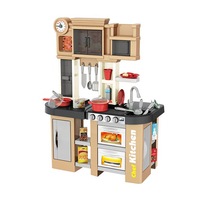 bucatarie multifunctionala pentru copii chef junior kitchen 84 cm inaltime dotata cu o multitudine de elemente simbolice ce dezvolta aptitudinile manuale a orcarui mic gospodar accesorizata cu chiuveta si robinet functional ce sporesc creativitatea imagen 19_0_
0