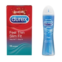set pachet durex slim fit 10 prezervative lubrifiant play feel 50 ml imagen 15_0_
0
