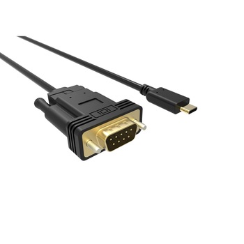 Cablu USB-C la VGA FullHD 60Hz 1.8m, Well Cablu USB-C la VGA FullHD 60Hz 1.8m, Well