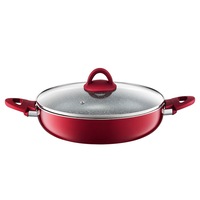 Tigaie adanca cu capac Ambtion, 28cm, invelis Qualum Basic Stone, Jasper