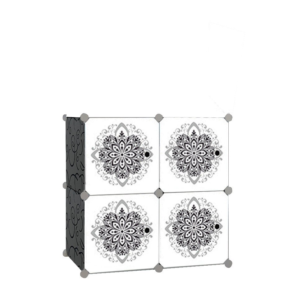 Dulap tip Soldat, 4 Compartimente, Flower Style, D2699N