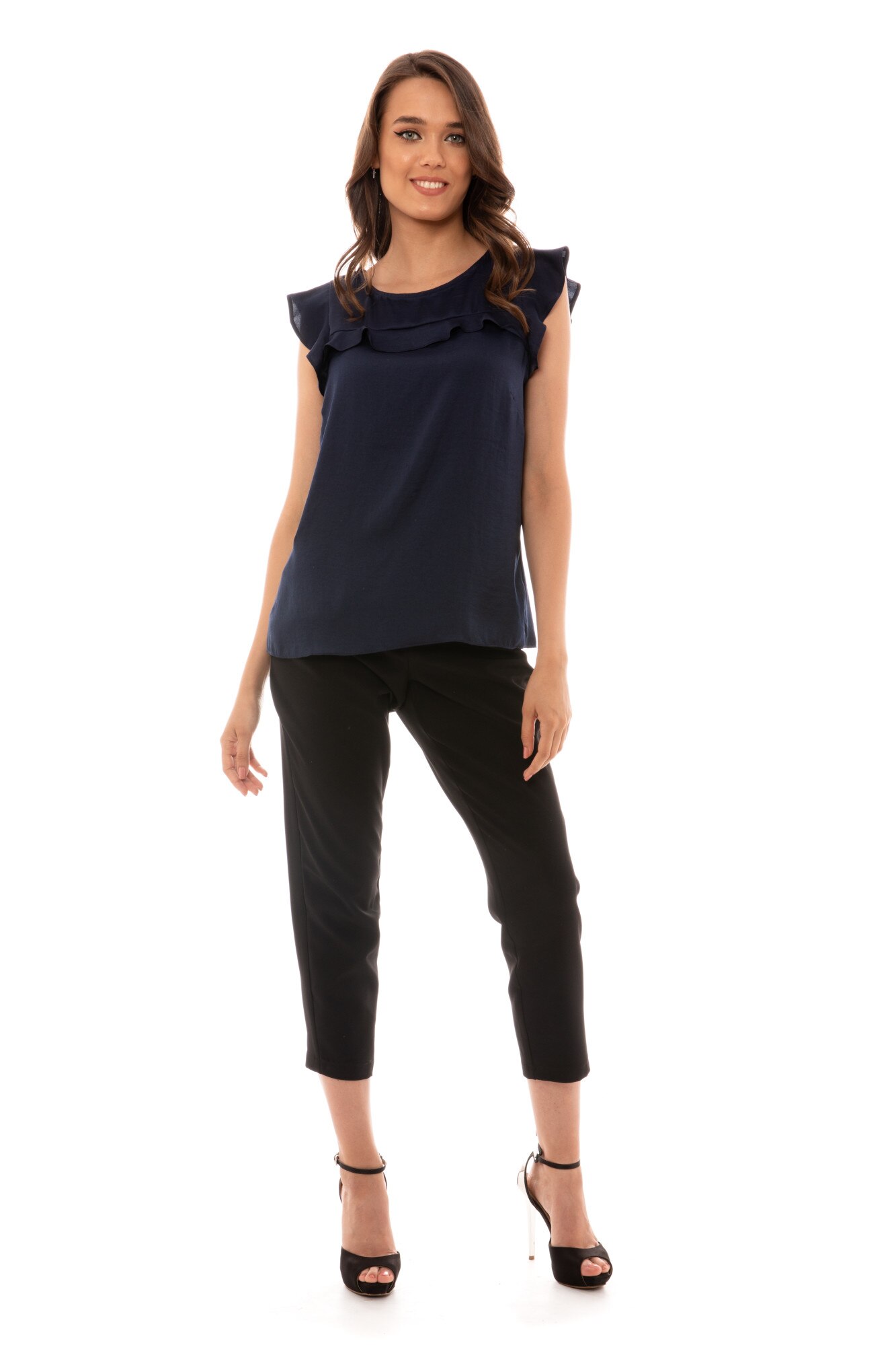 Bluza dama, ENCODED fara maneca 2, Bleumarin