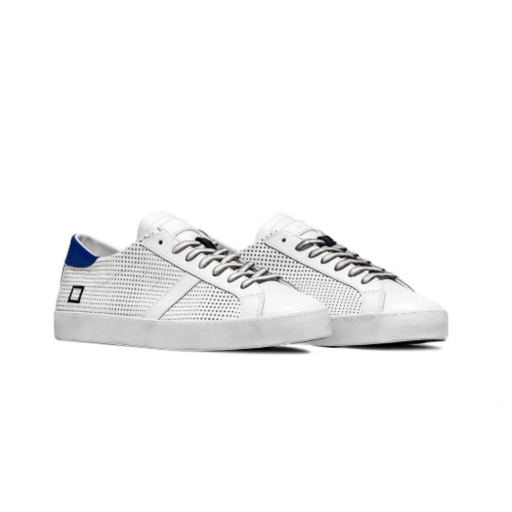 Pantofi sport D.A.T.E, Hill Low Pop Perforated, Alb