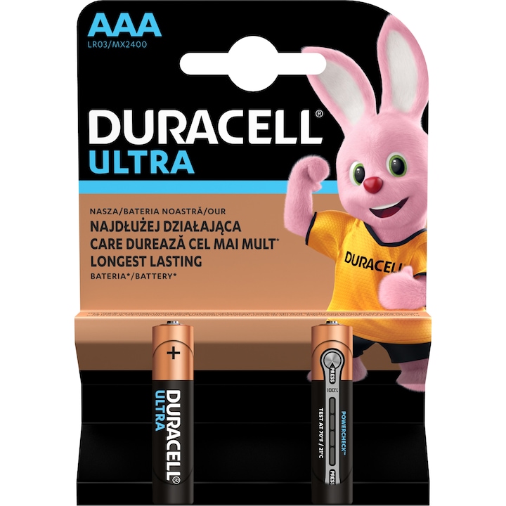Duracell UltraPower 2 db AAA elem