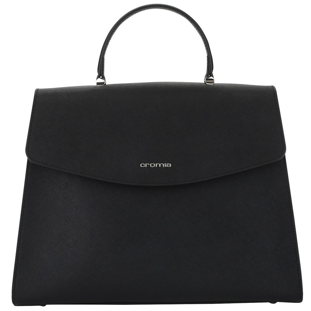 Geanta de dama office Cromia din piele naturala saffiano 1404312 neagra