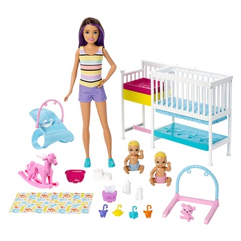Set de joaca Barbie Skipper Babysitter si Camera de copii Set de joaca Barbie Skipper Babysitter si Camera de copii