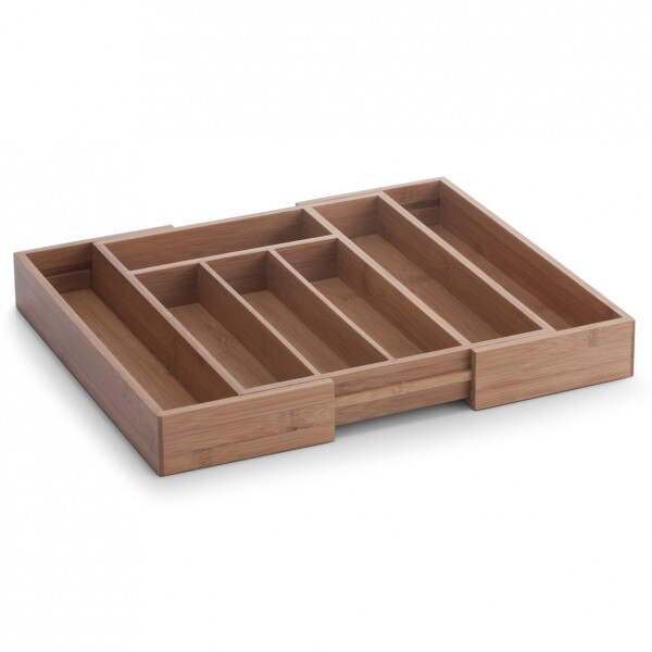 Suport tacamuri Zeller, bambus, extensibil, 29-40x33.5x5 cm