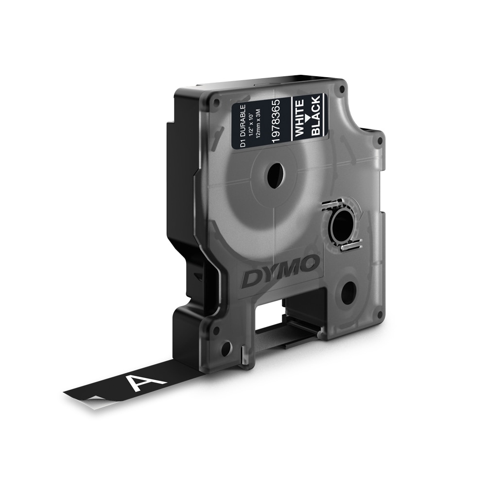 Etichete industriale, DYMO 1978365 LabelManager Durable, 12mm x 3m, alb/negru, 1978365