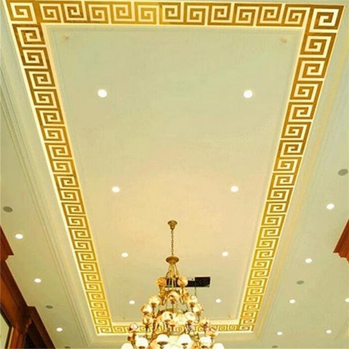 Set Oglinzi Design Versace - Oglinzi Decorative Acrilice Gold Plated - MyStyle® Luxury Home 10 bucati/set