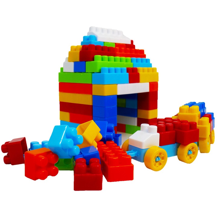 Cuburi constructii in saculet 320 piese/570 g, Robentoys®