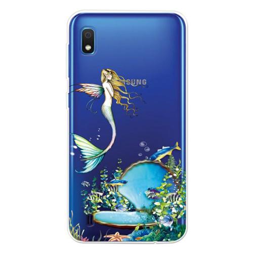 Carcasa Husa Samsung Galaxy A10 model Mermaid, Antisoc + Folie sticla securizata Samsung Galaxy A10 Tempered Glass Viceversa
