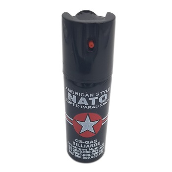 Spray paralizant iritant lacrimogen autoaparare cu piper NATO 60 ml negru Spray paralizant iritant lacrimogen autoaparare cu piper NATO 60 ml negru