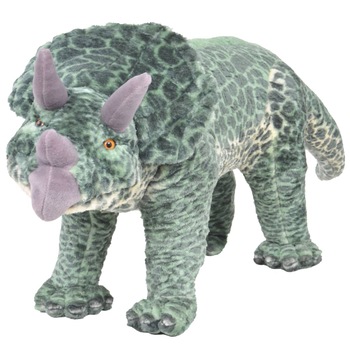 Jucarie de plus, model dinozaur, vidaXL, 97 x 34 cm, Verde Jucarie de plus, model dinozaur, vidaXL, 97 x 34 cm, Verde