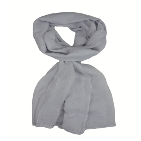 Esarfa eleganta, rafinata, cu luciu discret aplicat pe o parte,D&J Exclussive,alb