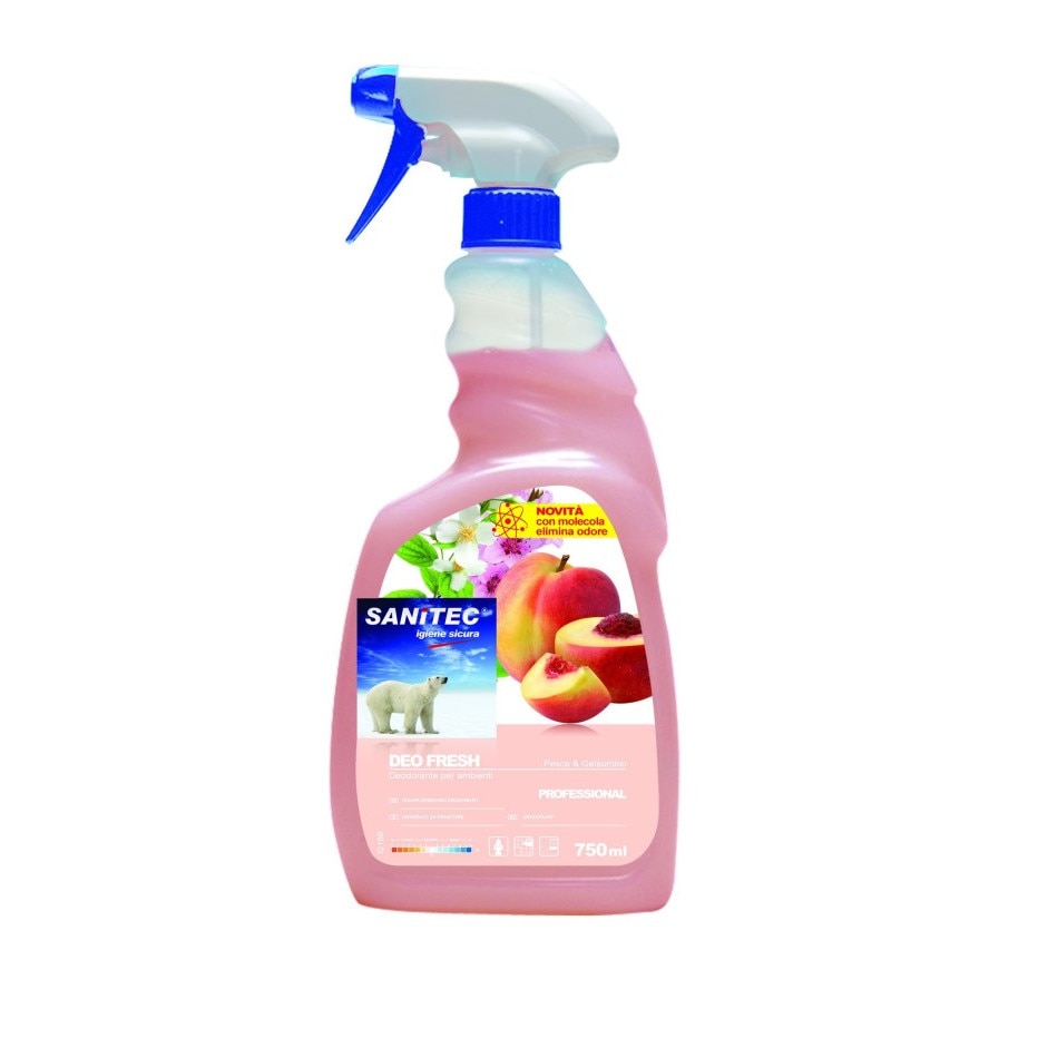 Odorizant ambiental antibacterian Deo fresh piersica si iasomie 750ml Sanitec