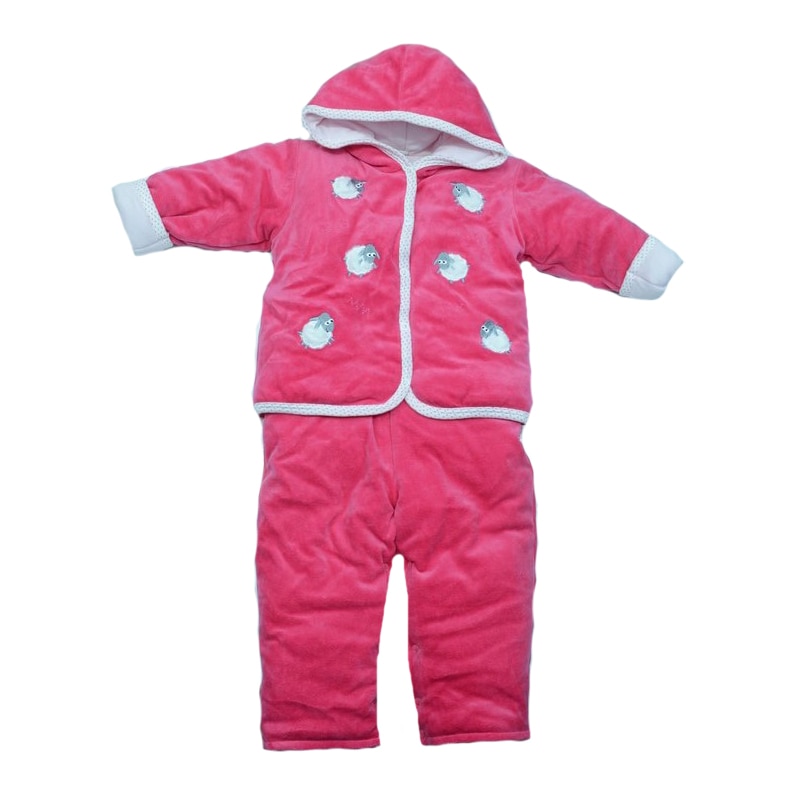 Compleu 2 piese iarna fetite Koala Owieczki 3519-RO, Fucsia, 68