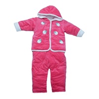Compleu 2 piese iarna fetite Koala Owieczki 3519-RO, Fucsia, 68
