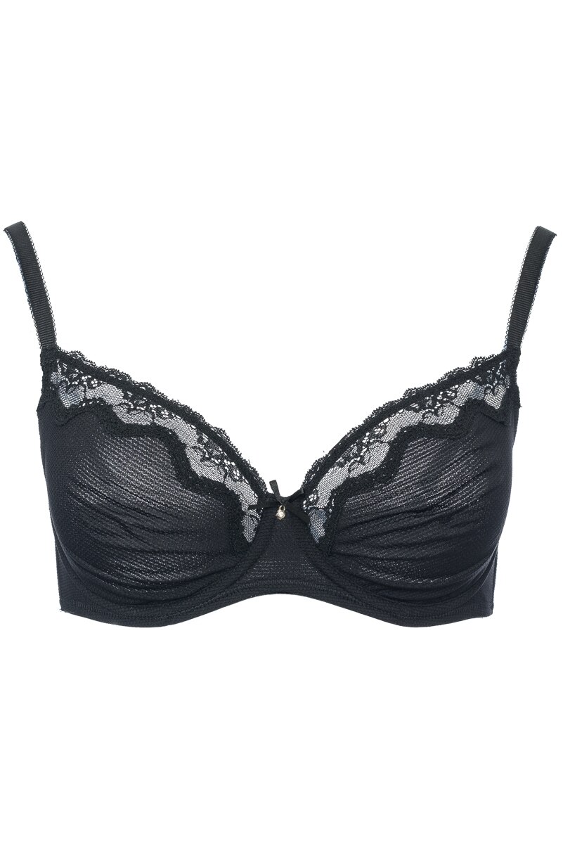 Sutien confortabil, Passion 1750, fara burete, Negru