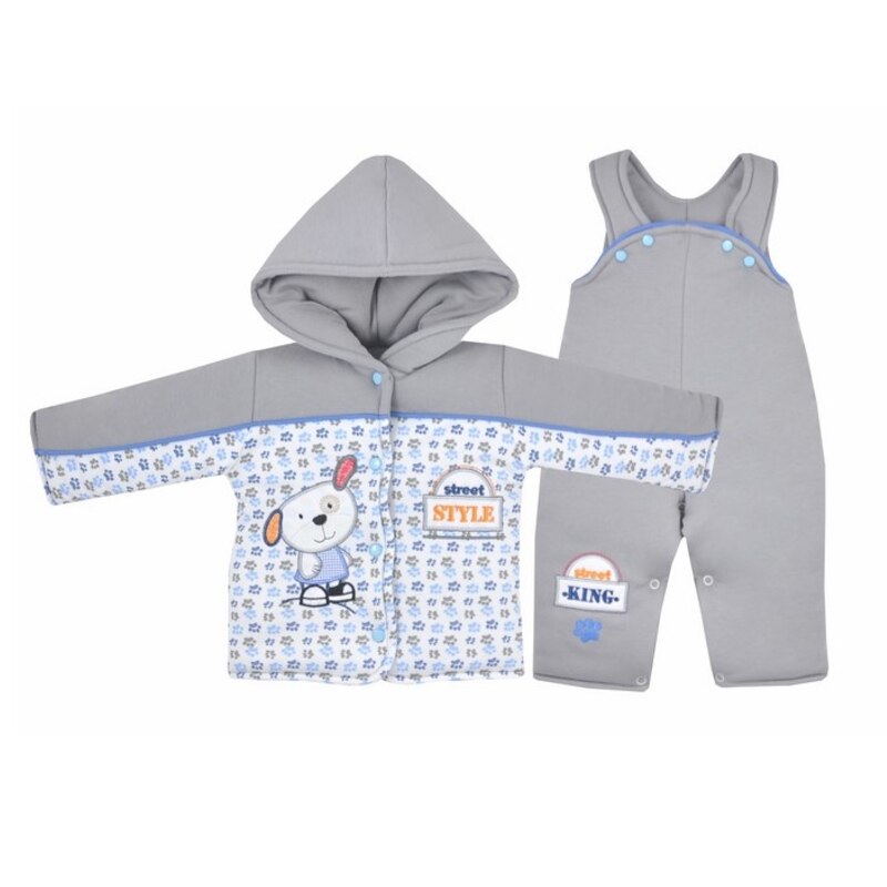Compleu 2 piese iarna baietei Koala Ciapek 2574-G, Multicolor