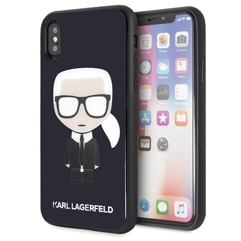 Husa iPhone 7 / 8 KARL LAGERFELD Iconic Karl Glitter Navy Husa iPhone 7 / 8 KARL LAGERFELD Iconic Karl Glitter Navy