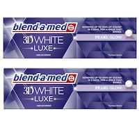 Pachet promo Pasta de dinti Blend-a-Med 3DW Luxe Pearl Glow, 2 X 75 ml