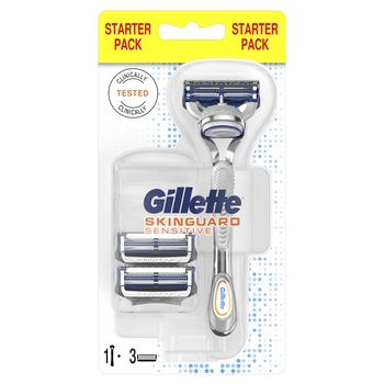Aparat de ras Gillette Skinguard + 2 rezerve Aparat de ras Gillette Skinguard + 2 rezerve