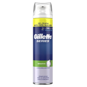 Spuma de ras Gillette Series Sensitive, 300 ml Spuma de ras Gillette Series Sensitive, 300 ml