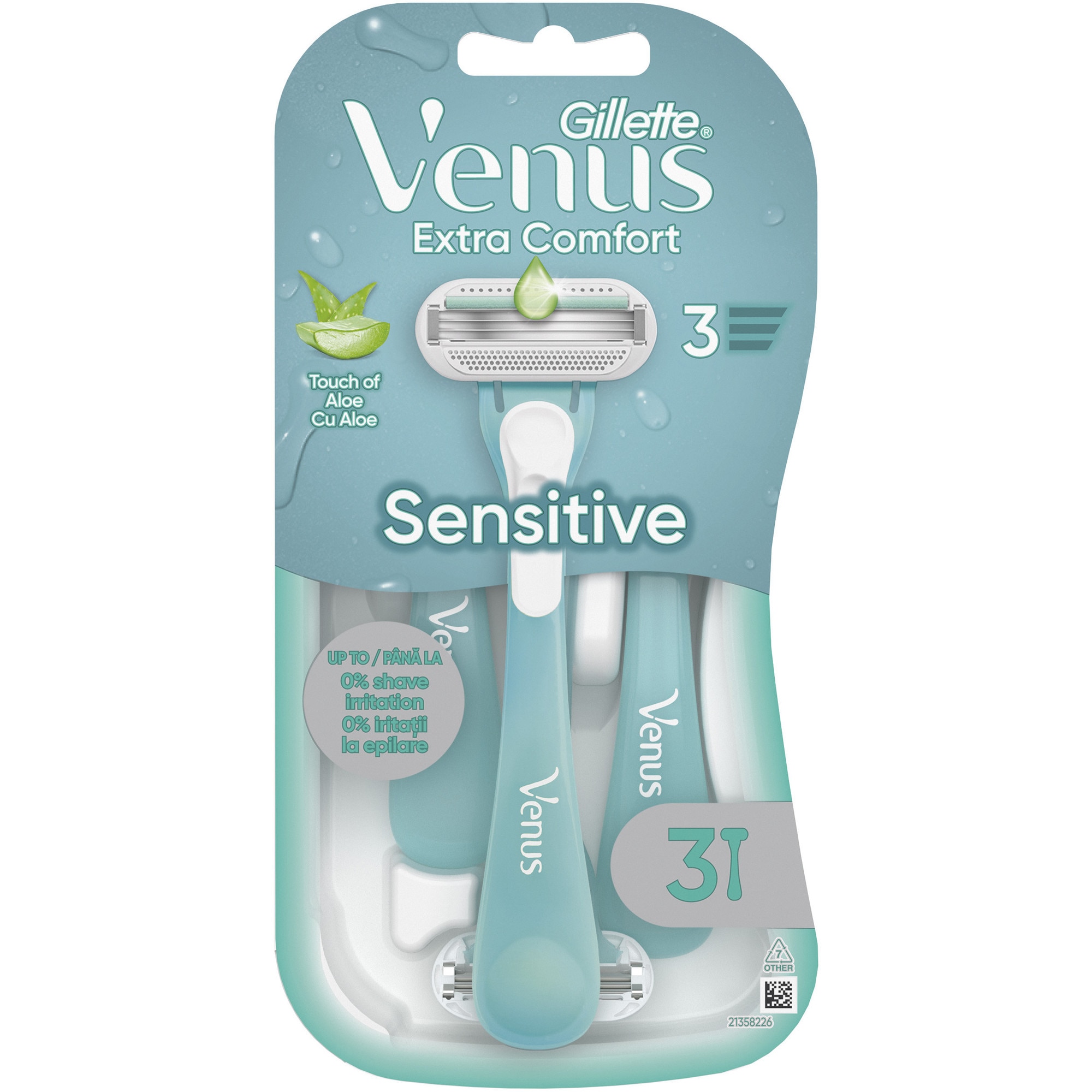 D-Venus Pocket ML Woman 24センチ Aparat de ras de unica folosinta Gillette Venus Sensitive, 3 buc