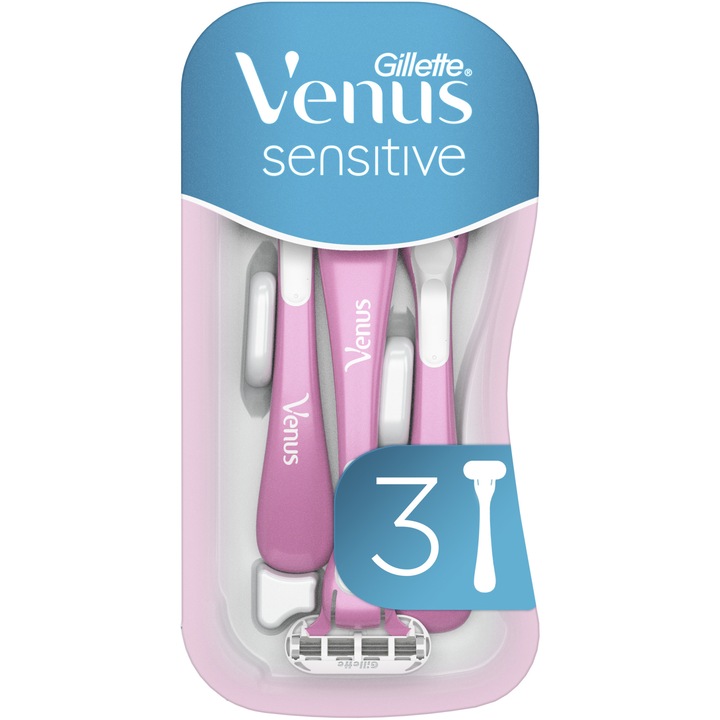 Самобръсначка Gillette Venus Sensitive, 3 бр