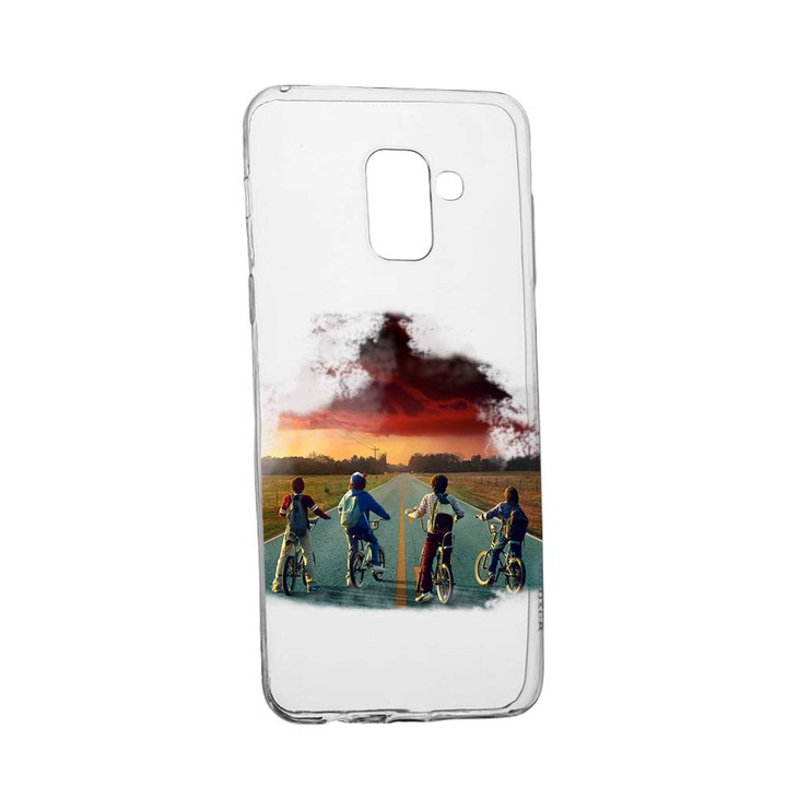Husa de protectie Stranger Things pentru Samsung Galaxy J6 2018, rezistenta la uzura, anti-alunecare, din silicon Premium, 278