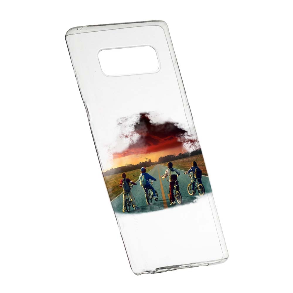 Husa de protectie Stranger Things pentru Samsung Galaxy Note 8, rezistenta la uzura, anti-alunecare, din silicon Premium, 278