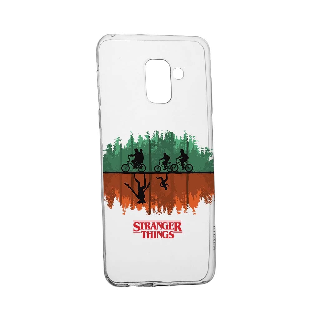 Husa de protectie Stranger Things pentru Samsung Galaxy Galaxy A6 Plus / J8 2018, rezistenta la uzura, anti-alunecare, din silicon Premium, 279