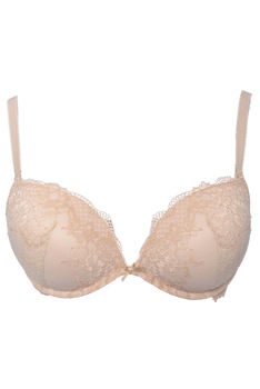 Sutien cu efect super push-up, cupa plina cu aer si gel, dantela , Intimamoda 2468, Bej Sutien cu efect super push-up, cupa plina cu aer si gel, dantela , Intimamoda 2468, Bej