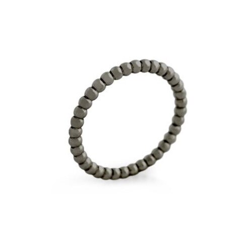 Inel negru argint 925 cu striatii ISX0501 12284