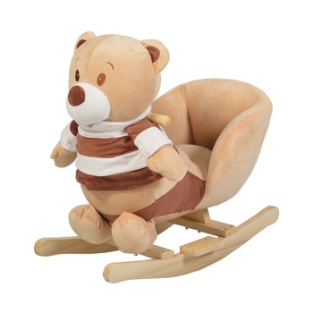 Balansoar din plus cu melodii NOVOKIDS ™ Happy Bear XXL , 1-6 ani, dimensiuni 60x29x51 cm, max 20 kg, model Ursulet , Maron Balansoar din plus cu melodii NOVOKIDS ™ Happy Bear XXL , 1-6 ani, dimensiuni 60x29x51 cm, max 20 kg, model Ursulet , Maron