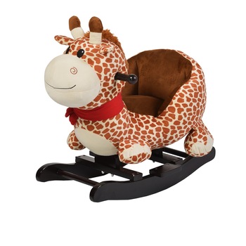 Balansoar din plus cu melodii NOVOKIDS ™ Giraffe XXL , 1-7 ani, dimensiuni 60x32x55 cm, max 30 kg, model Girafa , Portocaliu Balansoar din plus cu melodii NOVOKIDS ™ Giraffe XXL , 1-7 ani, dimensiuni 60x32x55 cm, max 30 kg, model Girafa , Portocaliu