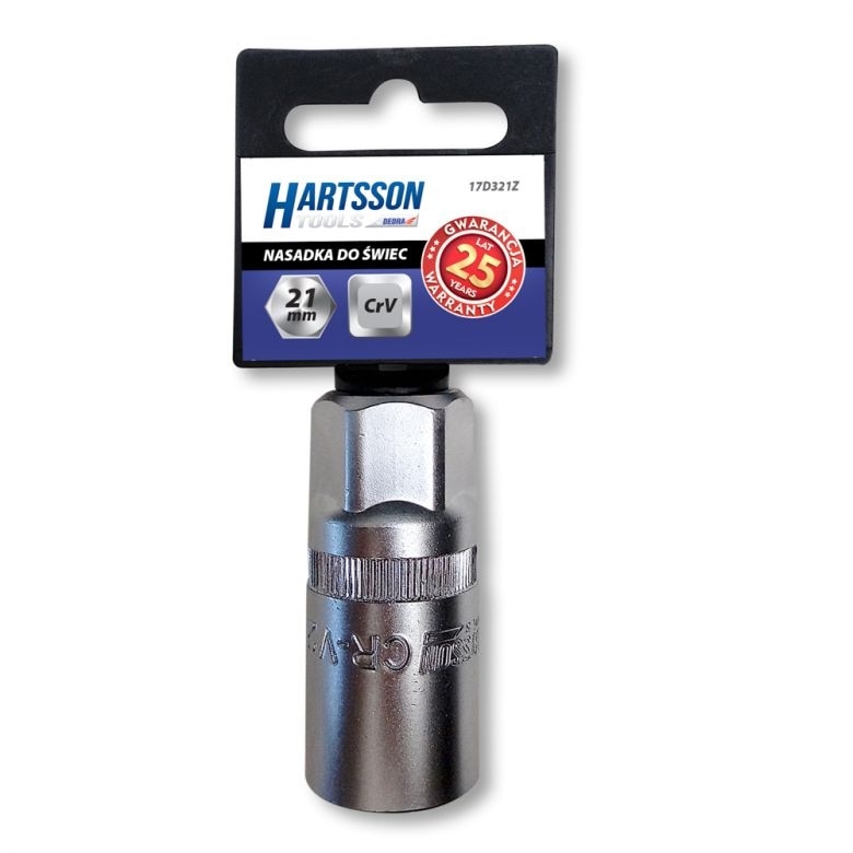Tubulara pentru bujii 21 mm cu agatator de plastic