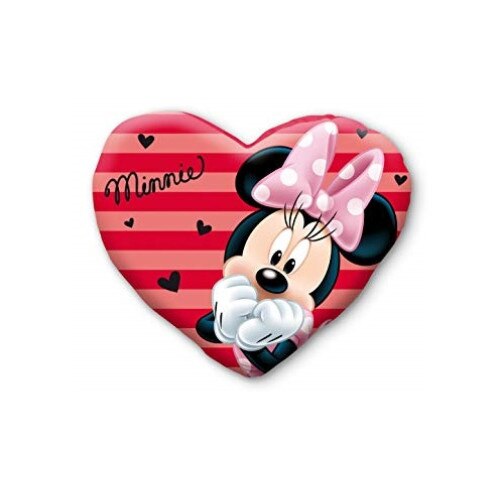 Perna catifea Minnie inima 37x30x5 cm