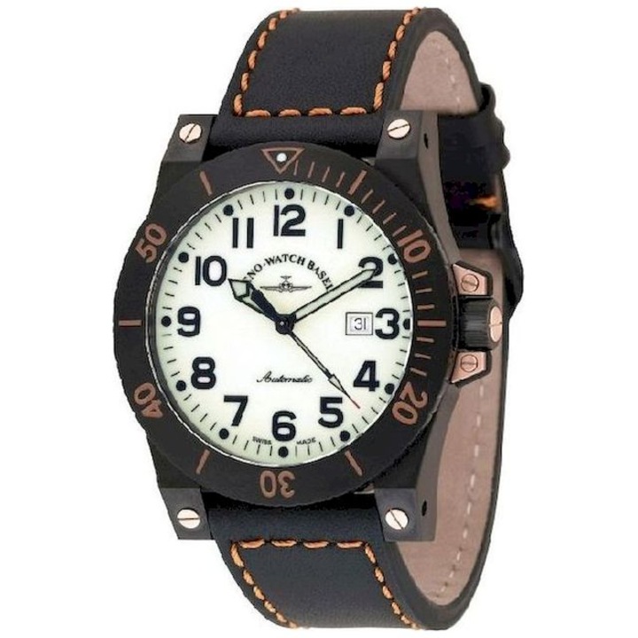 Ceas Barbatesc, Zeno-Watch, 8095-bk-s9, Negru