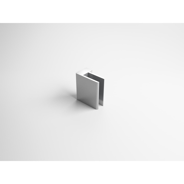 Стъклодържач PNS Parapeti пред колона единичен - Алуминии - Стандартна елуксация