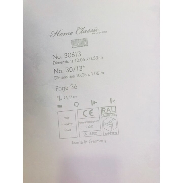 Tapet BELVEDERE , 30613 lavabil, 5.33 mp/rola, material vinil compact