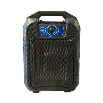Boxa Portabila Cu Difuzor 6 inch - 15 cm , Bluetooth , Lumini LED , Cititor USB , Card , Negru Boxa Portabila Cu Difuzor 6 inch - 15 cm , Bluetooth , Lumini LED , Cititor USB , Card , Negru