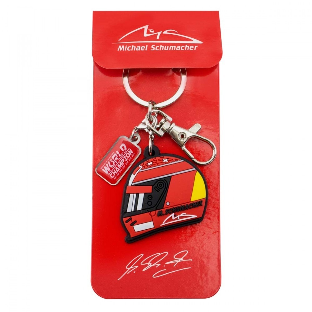 M*a様 Schumacher シュマッカー Mission FT(おまけ中古ボ Breloc, Michael Schumacher Helmet 2000, Unisex, Rosu, O marime
