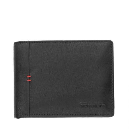 Portofel Silver Flame, SFT0312, Negru, Piele autentica