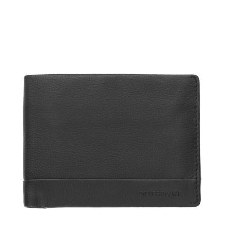 Portofel Silver Flame, SFT0303, Negru, Piele autentica